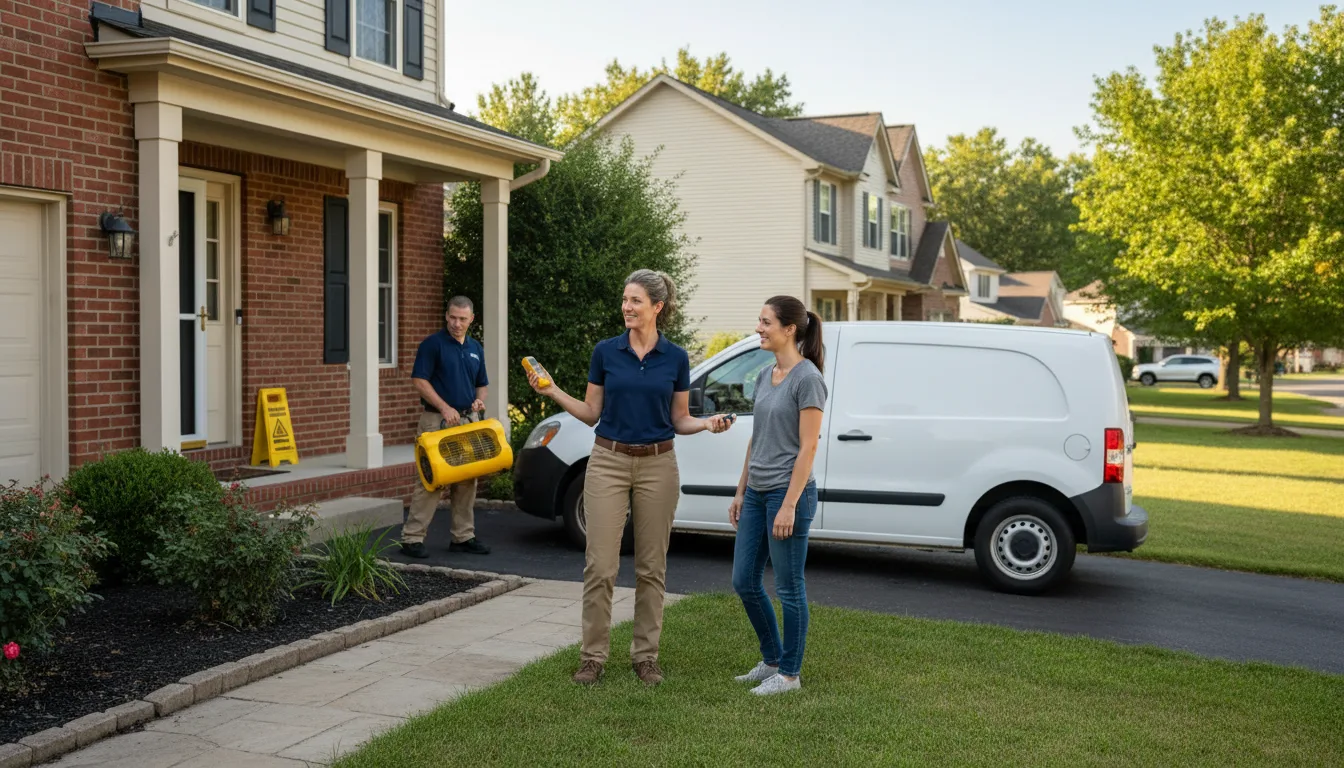 Residential water damage restoration in Fairmont, NE